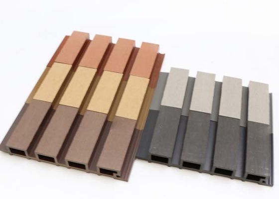 160x24mm外部WPCの壁パネルの空木プラスチック合成の壁板