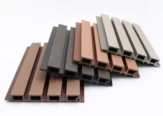 160x24mm外部WPCの壁パネルの空木プラスチック合成の壁板