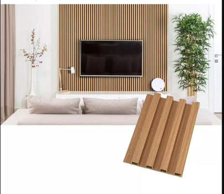 防水インテリアWPCウォールパネル、室内壁装飾用、簡単設置、メンテナンスフリー