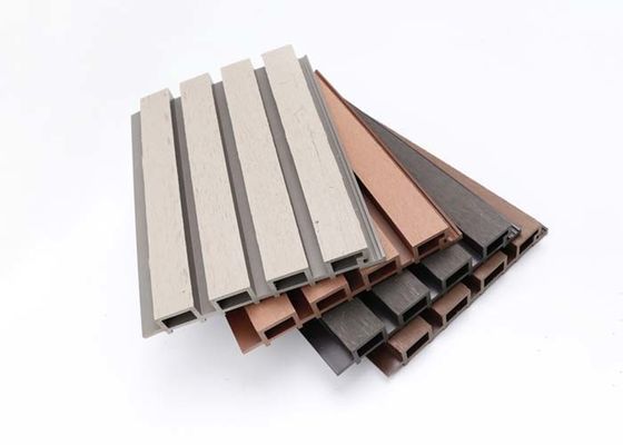 3D 中空溝付き WPC フルーテッド WPC アコースティックウォールパネル クラッド 屋外壁装飾