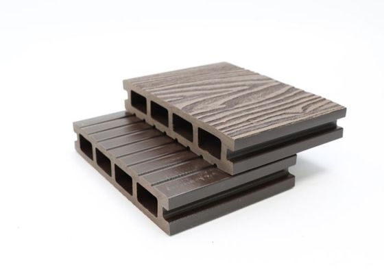 木製のプラスチック合成WPCのDeckingのPE Coの放出の屋外の壁パネルWPCの壁のクラッディング