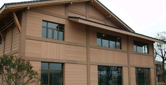 多数色のHDPE 148x21mm外部WPCの壁パネルの装飾材料