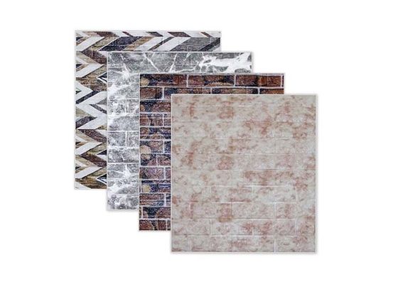 家の装飾のPEの泡の壁紙の寝室の壁紙自己接着3D 70x77cmの壁紙のステッカー