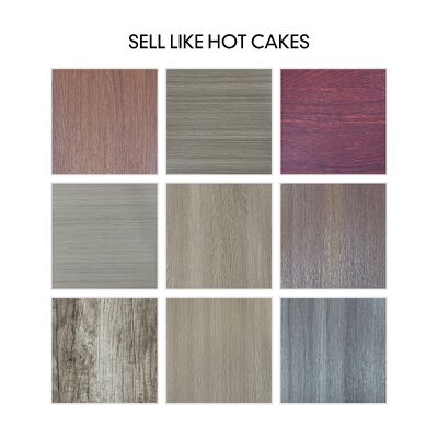 0.5mm 環境に優しいPVC自己粘着床ステッカー装飾材料