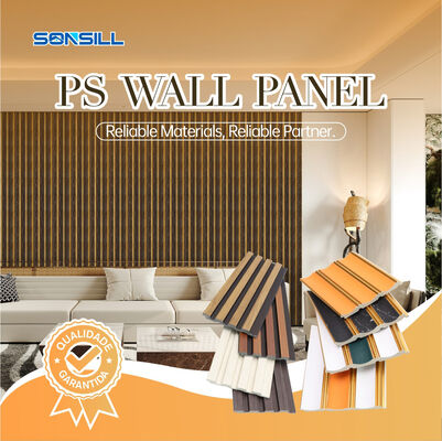 簡単なインストール、低メンテナンス PS 壁パネルポリスチレン壁ボード防水耐久性