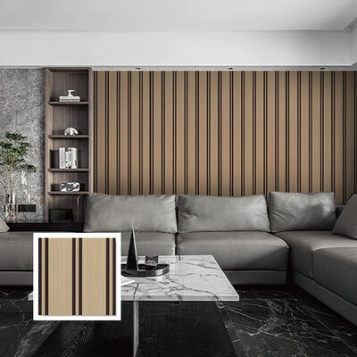 モダンなインテリアの天井壁装飾用の耐湿性の簡単に取り付けられるPVC溝付き天井壁パネル