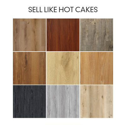 ホルムアルデヒドE0 SPCフローリング PVC 石灰石原料 高耐久性 フローリングソリューション 商用および住宅用