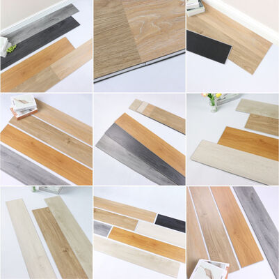 ホルムアルデヒドE0 SPCフローリング PVC 石灰石原料 高耐久性 フローリングソリューション 商用および住宅用