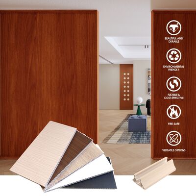 PVCウォールパネル パーテーション インテリア装飾ボード 防水 間仕切り ルームスペース用