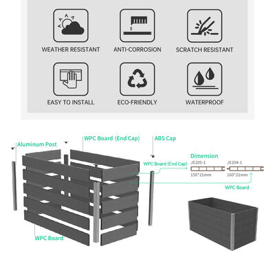 屋外野菜、花、ハーブガーデン用大型レイズドガーデンベッドプランターボックス