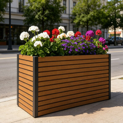 裏庭での植栽に適した、防水・難燃性の環境に優しい素材を使用した屋外用レイズドガーデンベッドプランターボックス