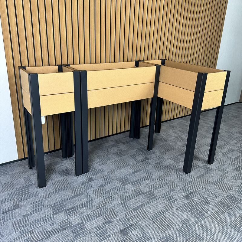 外庭庭園の野菜ガーデニングのための金属の足付きの高揚した高揚した庭ベッドプランター