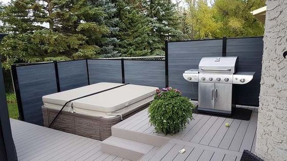 WPCの屋外の庭の装飾のための木製のプラスチック合成の床張りのDeckingのDeco板