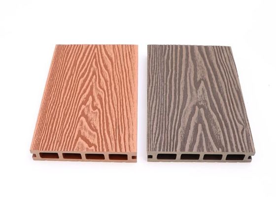 皮フレームのフロアーリングの庭WPCのDecking 18mmの容易な設置モダンなデザイン