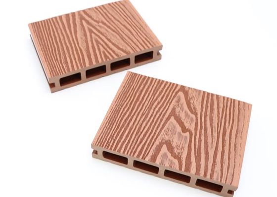 屋外の木製の穀物WPCのDecking 3Dは木のプラスチック合成のフロアーリングを浮彫りにした