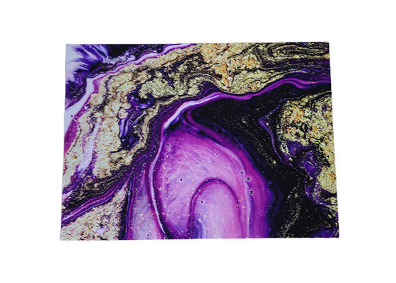 贅沢で高い光沢のある1220x2440mm 3mmポリ塩化ビニールの大理石シートの内壁の装飾