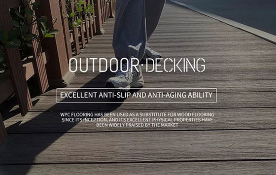 木製のプラスチック合成WPCのDeckingのPE Coの放出の屋外の壁パネルWPCの壁のクラッディング