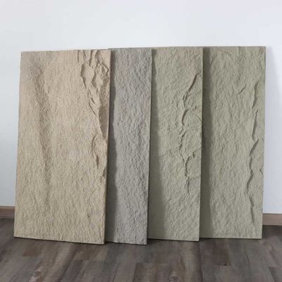 厚い平板PUの壁の装飾120 * 60cmのために取付けること容易な石造りのパネルののど3cm
