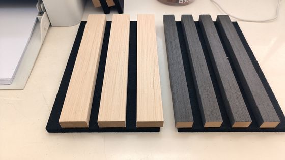 12mm 厚さ アコースティックボード パネル 木製 スラット 壁パネル 家具装飾用