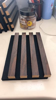 12mm 厚さ アコースティックボード パネル 木製 スラット 壁パネル 家具装飾用