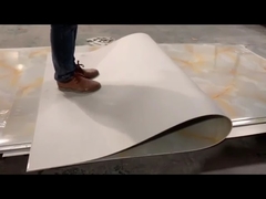 室内装飾壁の背景パネル UV コーティング PVC 大理石シート