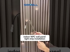 木の穀物の屋内フルート ポリ塩化ビニール装飾のための内部WPCの壁パネル